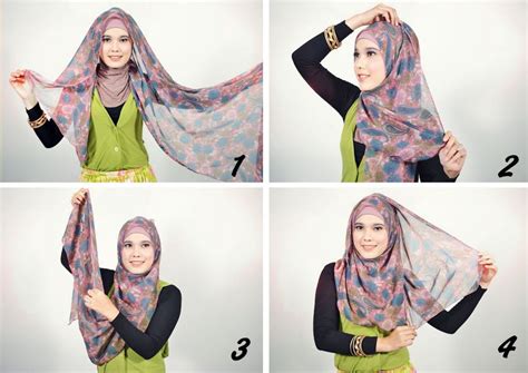Tutorial Jilbab Menggunakan Kain Pashmina Yang Sederhana Kursus Hijab Kain Dan Selendang