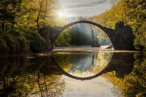 The Devils Bridge Rakotzbrücke In Kromlau Germany 🇩🇪 Reurope