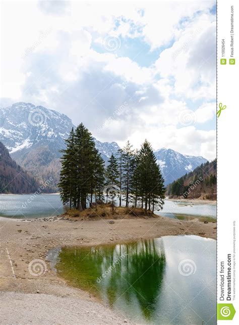 Lake Predil Julian Alps Italy Stock Photo Image Of Iitalian Italy