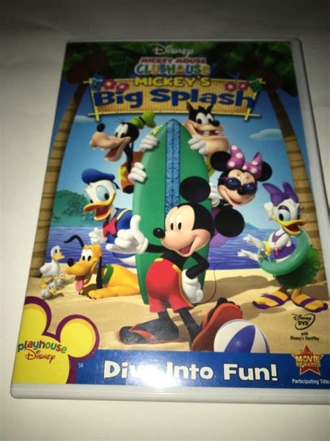 Mickey Mouse Clubhouse Mickeys Big Splash Dvd Ad Clubhouse Spon