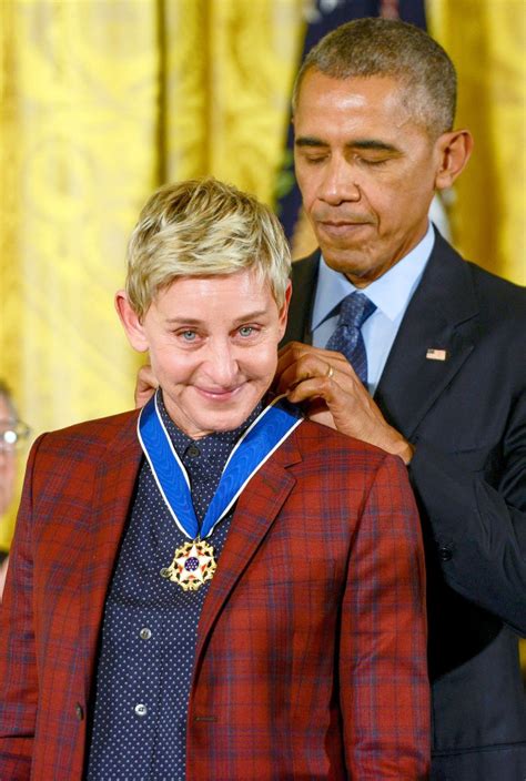 Ellen Degeneres Tears Up Receiving Medal Of Freedom From Obama