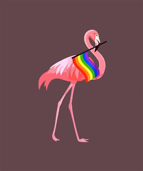 Gay Pride Pride Pink Flamingo Lgbt Pride Mounth Flamingo Digital Art By Duong Ngoc Son Fine