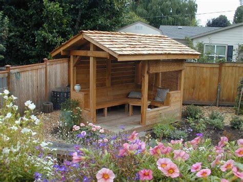 A Very Small Garden Structure Provides A Year Round Retreat From The