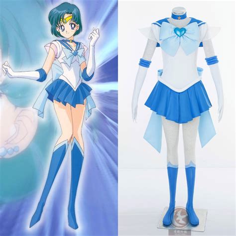 3nd Sailor Mercury Cosplay Costume From Sailor Moon Anime In Anime