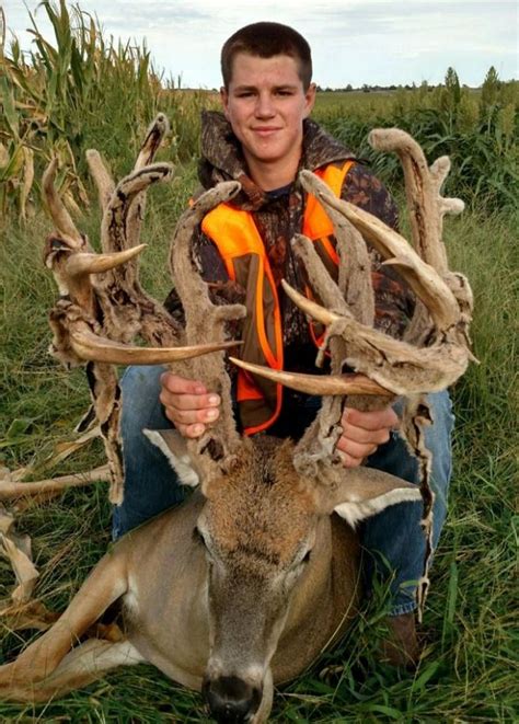 Big Nontypical Buck Shot In Kansas Deer Management And Hunting