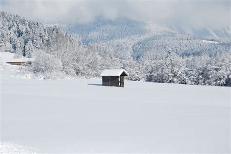 Free Images Nature Snow Mountain Range Cabin Weather Season