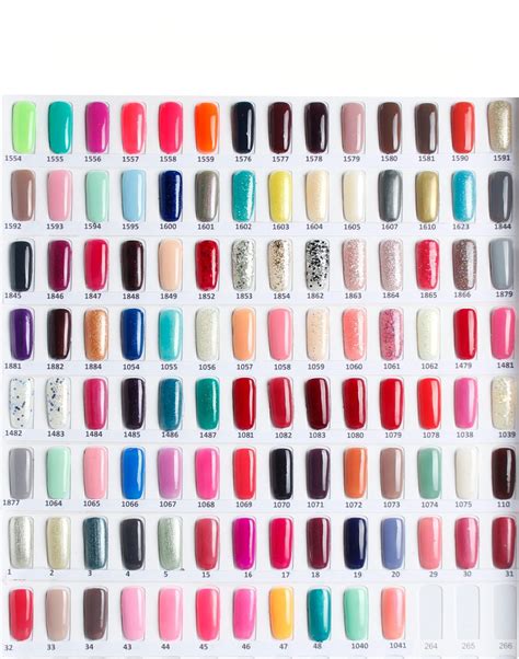 Opi Gel Colors Chart