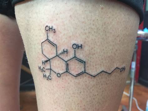 Https://tommynaija.com/tattoo/thc Molecule Tattoo Design
