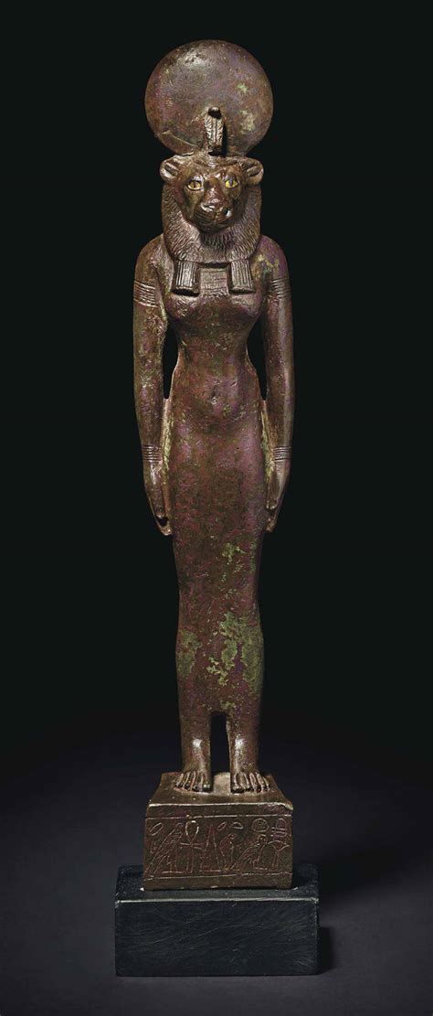 An Egyptian Bronze Sekhmet Third Intermediate Period Circa 1069 664 B C Christie S