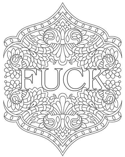 Adult Coloring Books Swear Words Coloring Book Coloring Pages To