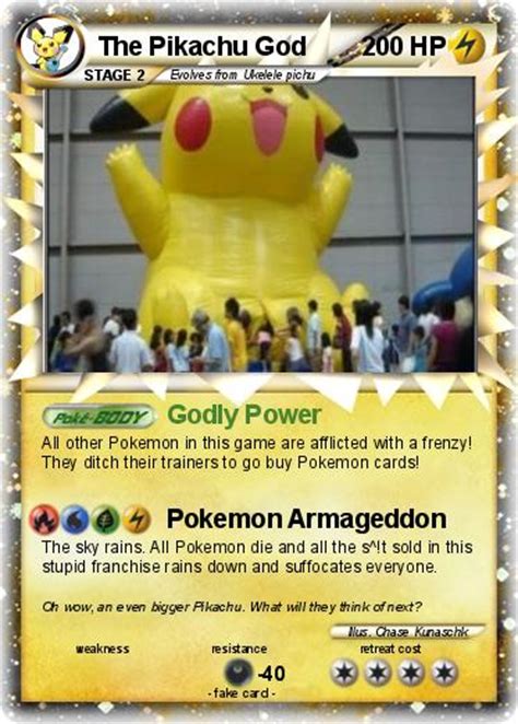 Pokémon The Pikachu God Godly Power My Pokemon Card