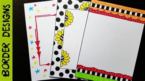 Easy Border Designs For Project Work Im Craftynica And Today I