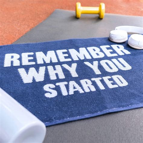 Motivational Workout Towel In Blue In 2021 Towel Workout Workout