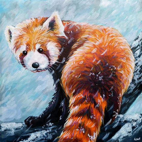 Red Panda Me Acrylic On Canvas 2019 Rart