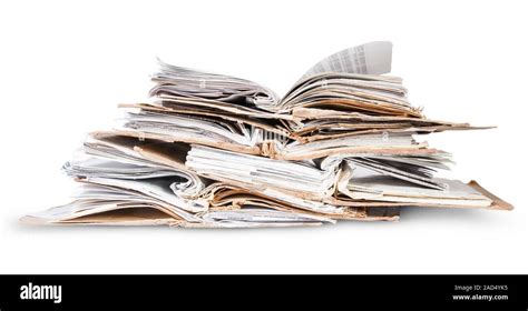 Stack Of Open Old Files Stock Photo Alamy