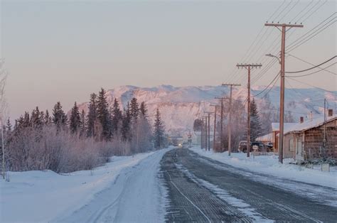 Winter Morning In Tulita Northwest Territories Canada Pretty