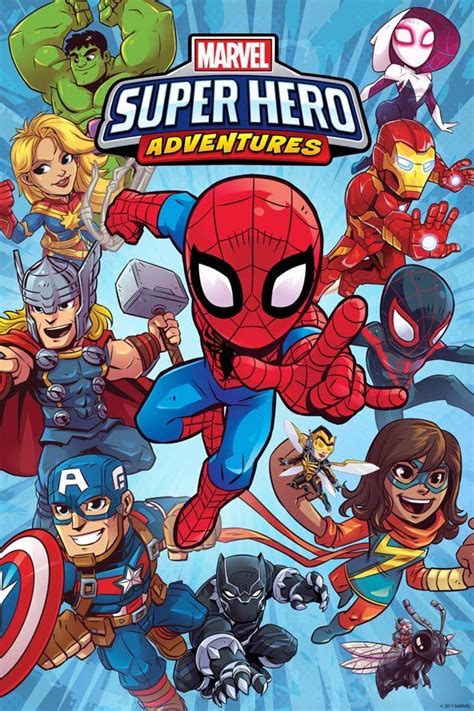The Cover To Spider Mans Adventures Featuring Many Superheros And
