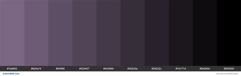 Shades Xkcd Color Greyish Purple 887191 Hex Hex Color Palette Color