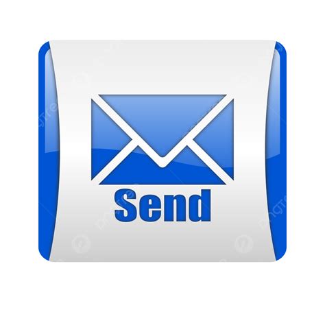Send Blue Square Web Glossy Icon Connection Send Icon Set Button Png