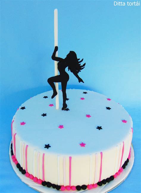 Ditta Tortái Rúdtáncos Torta Pole Dancer Cake