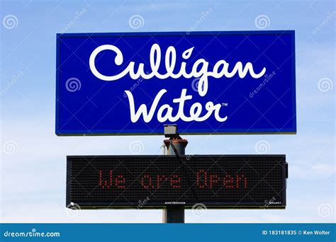 Culligan Water Retail Store Sign And Trademark Logo Editorial Image