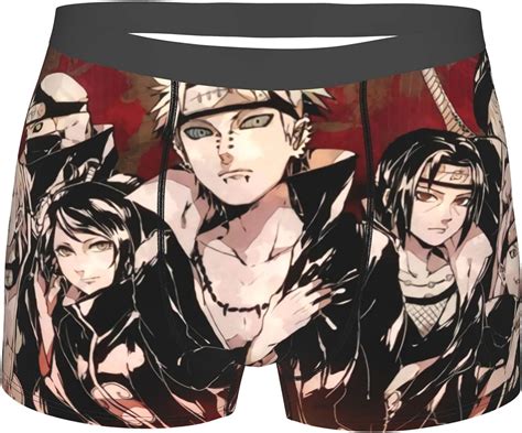 Naruto Akatsuki Japan Anime Men S Boxer Briefs Comfortable Breathable Underwear Stretch Shorts
