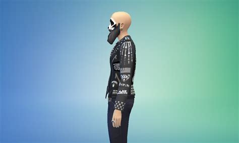 Head Bang Medusa The Sims 4 Metalhead Battle Jacket Jacket