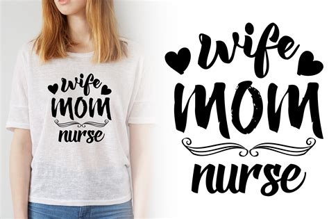 Wife Mom Nurse Graphic By Bdstore · Creative Fabrica