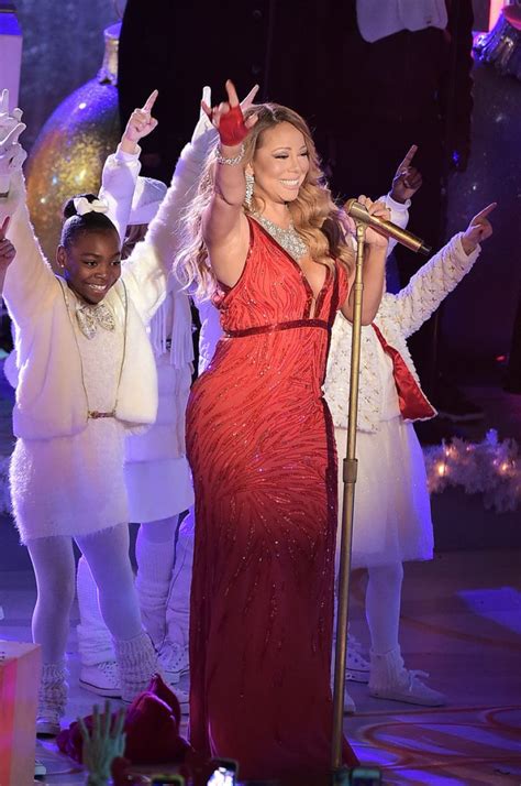 Mariah Carey Performs At Rockefeller Christmas Tree Lighting Ceremony
