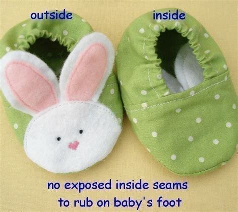 Baby Bunny Slipper A Pdf Sewing Pattern 3 Sizes Etsy