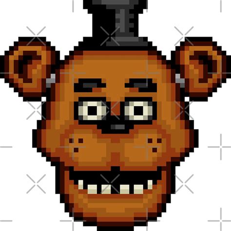 Five Nights At Freddys 1 Pixel Art Freddy Stickers By