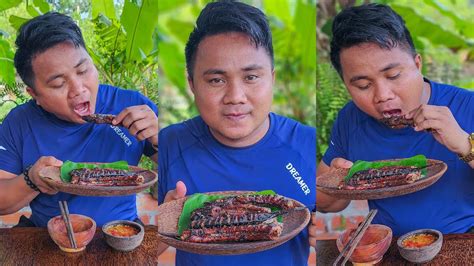 Cooking And Eating Yummy Grilled Eels With Oyster Sauce Recipes