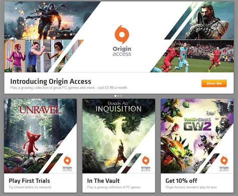 Origin Access Speciale Electronic Arts Multiplayerit