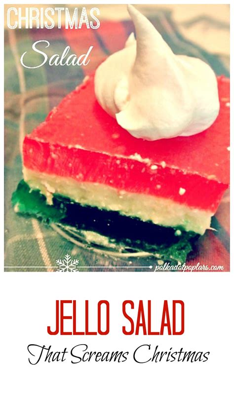 20 salad recipes to serve with christmas lunch. christmas-jello-salad