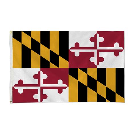 Maryland State Flag 3ft X 5ft Flag Made Of Polyester Ez Hang Flag