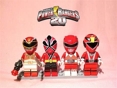 Lego Red Rangers Lego Custom Minifigs Of Red Rangers Of Po Flickr