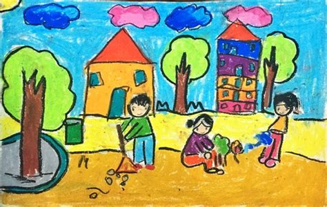 Vẽ Tranh đề Tài Môi Trường Xanh Sạch đẹp Tuyentapdev