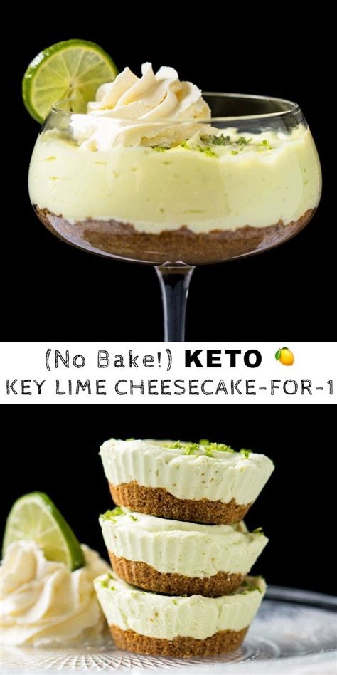 This recipe by the castaway kitchen is perfect for chocolate lovers. (No Bake!) Gluten Free & Keto Cheesecake For 1 #keto #glutenfree #lowcarb #keylime #fatbom ...