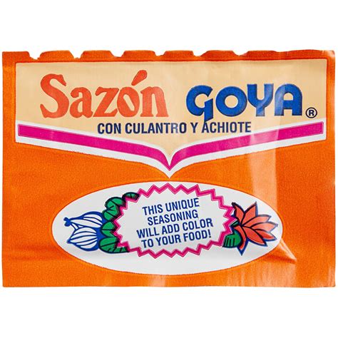 Goya 352 Oz Sazon Seasoning Packets 20box