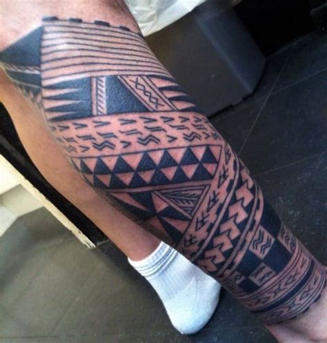 60 epic tribal leg tattoos for men [2023 inspiration guide]