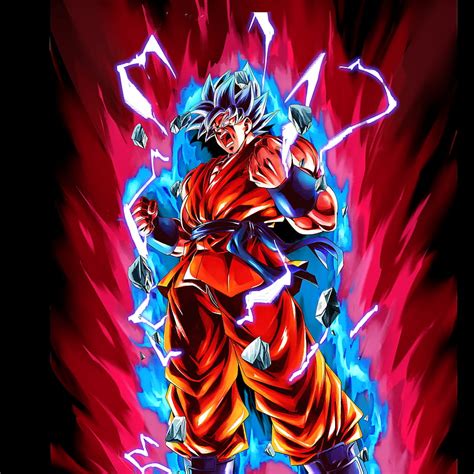 Super Saiyan God Ss Goku Kaioken Art R Dragonball Legends Goku Art