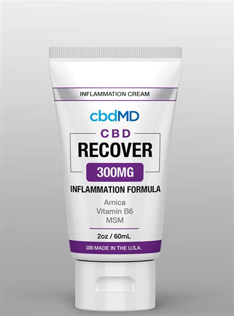 Cbdmd Recover Inflammation Cream 300mg Herbane Health
