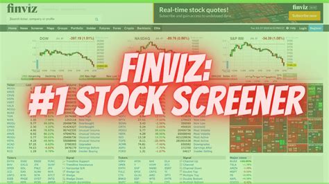 Finviz 1 Best Stock Screener Best Day Trading Screener Discussed