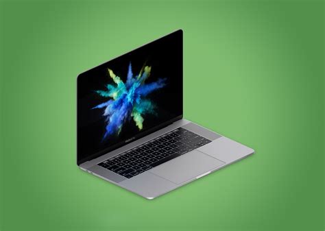 Isometric Apple Macbook Pro 4k Mockup Psd Free Mockup World