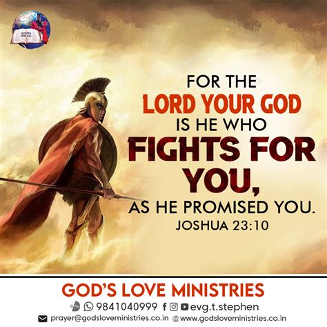 Joshua 2310 Gods Love Ministries Todays Promise