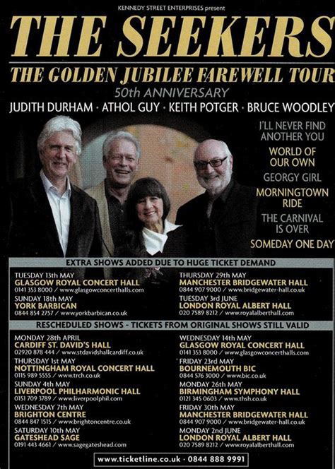Gig Review The Seekers At The Royal Concert Hall Nottingham Welcome