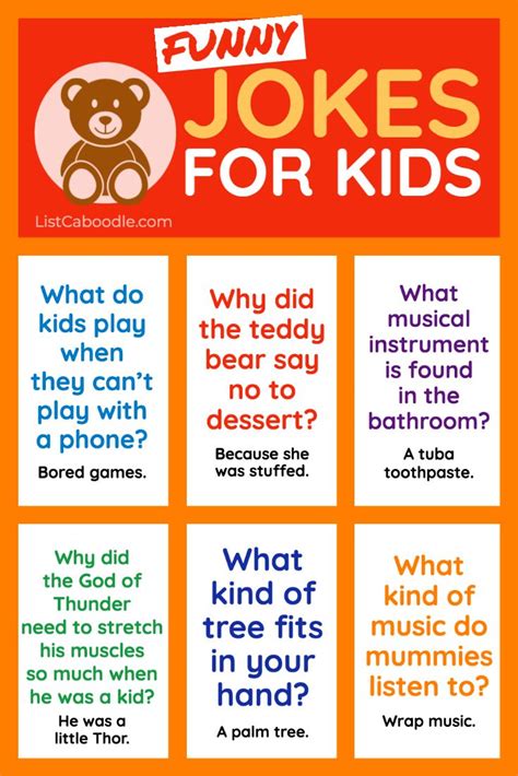 45 Best Jokes For Kids Guaranteed Laughs Free Printable Funny