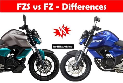 Yamaha FZ Vs FZS Differences List With Photos BikeAdvice Latest