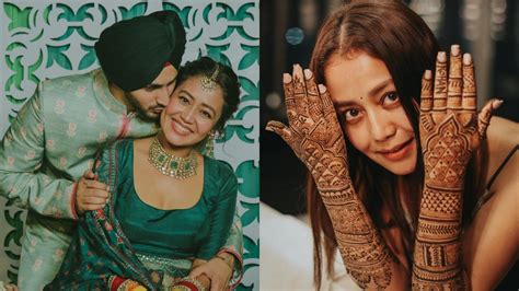 Neha Kakkar Shares Lovestruck Photos From Mehendi Ceremony Can You Spot Rohanpreets Name In