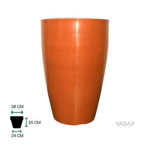 Vaso Cone Liso 55 Terracota Vasap Design Vasos Para Plantas Magazine Luiza